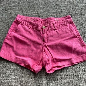 Lilly Pulitzer Calla Shorts 6 linen pink